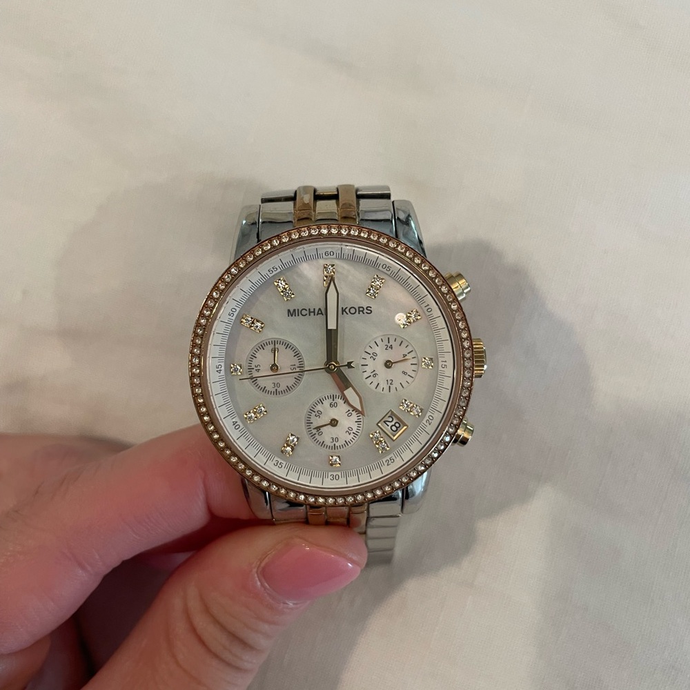 Michael Kors Gold and Silver Watch